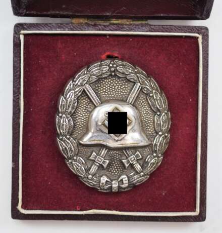 Verwundetenabzeichen, Legion Condor, Silber, im Etui. - фото 1