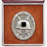Verwundetenabzeichen, 1939, Silber, im Etui. - фото 1