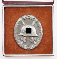 Verwundetenabzeichen, 1939, Silber, im Etui.