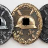 Verwundetenabzeichen, 1939, Schwarz - 3 Exemplare. - фото 1