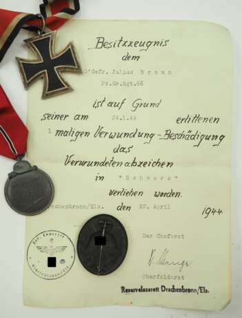 Nachlass eines Obergefreiten im Panzer-Grenadier-Regiment 66. - photo 2