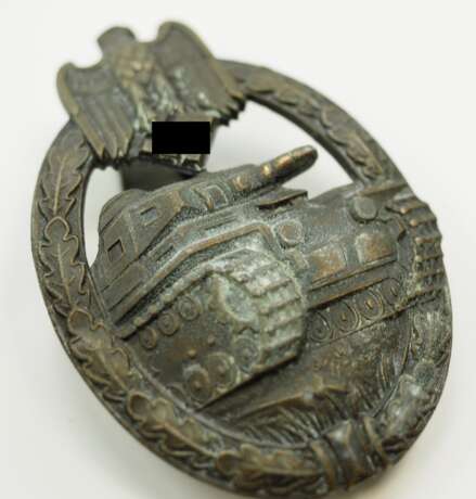 Panzerkampfabzeichen, Bronze - F. Zimmermann, Stuttgart. - Foto 2