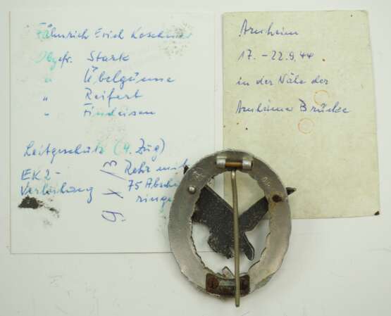 Fliegerschützenabzeichen, ohne Blitzbündel - Aluminium Assmann. - фото 3