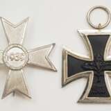 1957: Eisernes Kreuz, 1957, 2. Klasse und Kriegsverdienstkreuz, 1. Klasse mit Schwertern. - Foto 1