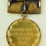 DDR: Deutscher Nationalpreis 1951, 1. Klasse, im Etui, mit Urkunde für Dr. Georg Bilkenroth - Kollektiv Braunkohlenkoks. - фото 4