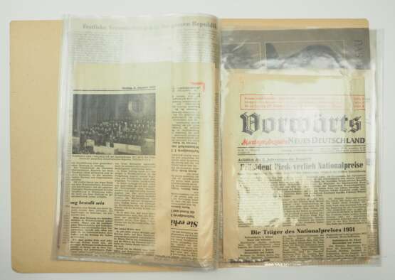DDR: Deutscher Nationalpreis 1951, 1. Klasse, im Etui, mit Urkunde für Dr. Georg Bilkenroth - Kollektiv Braunkohlenkoks. - фото 9