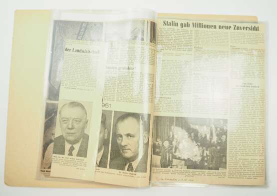 DDR: Deutscher Nationalpreis 1951, 1. Klasse, im Etui, mit Urkunde für Dr. Georg Bilkenroth - Kollektiv Braunkohlenkoks. - фото 10