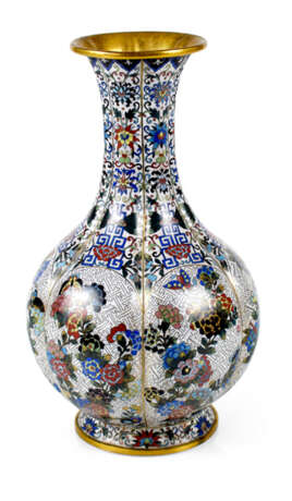 VASE AUS CLOISONNE, CHINA, - photo 1