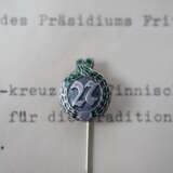 Finnland: Miniatur-Kreuz des Finnischen Jägerbund, mit Urkunde für den Beisitzer des Präsidiums. - photo 2