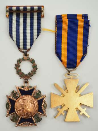Portugal: Militär-Verdienstmedaille, Bronze und Marine Verdienstkreuz. - Foto 2