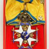 Schweden: Königlicher Schwert-Orden, 2. Modell, 2. Typ (1920-1951), Komturkreuz, im Etui. - photo 1
