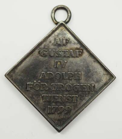 Schweden: Klippenförmige Verdienstmedaille für die Grenadiere des königlichen Bataillons 1799. - Foto 1