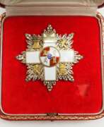 Aperçu. Spanien: Militär-Verdienstorden, 10. Modell (1938-1975), weiße Abteilung, Bruststern. 