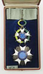 Brasilien: Nationaler Orden Kreuz des Südens, 3. Modell, 1. Typ (1932-1967), Großoffiziers Satz, im Etui.