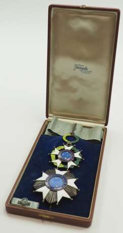 Brasilien: Nationaler Orden Kreuz des Südens, 3. Modell, 1. Typ (1932-1967), Großoffiziers Satz, im Etui. - Foto 2