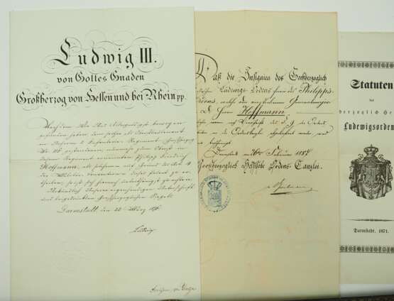 Hessen: Dokumentennachlass des Generalmajor Philipp Friedrich Hoffmann, Kommandant von Sonderburg-Düppel und à la suite des Infanterie-Regiment Nr. 116. - photo 2