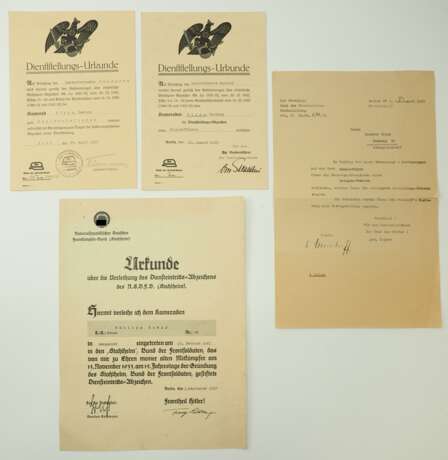 3. Reich: Dokumentengruppe eines Brigadeführers im Stahlhelmbund. - photo 1