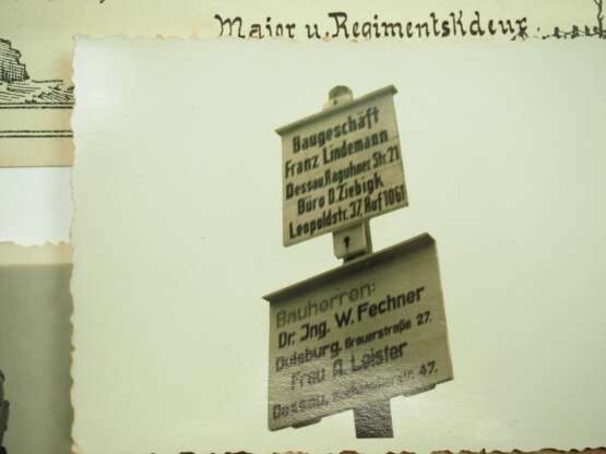 Urkundennachlass eines Dr. Ing. und Hauptmann des Pionier Brückenbaubatl. 560. - photo 2