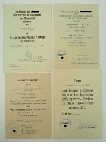 Urkundennachlass eines Stabsgefreiten der 8./ Grenadier-Regiment (mot.) 35 / 25. Division. - фото 1