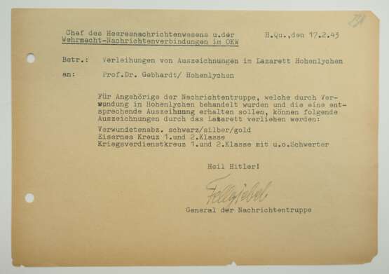 Fellgiebel, Fritz Erich. - photo 1