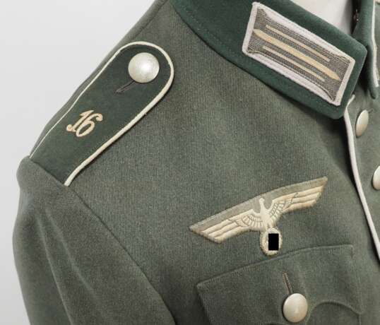 Wehrmacht: Geschönte Feldbluse für Mannschaften im Infanterie-Regiment 16. - фото 3
