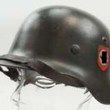 Waffen-SS: Stahlhelm M35 - Doppelemblem. - Foto 1