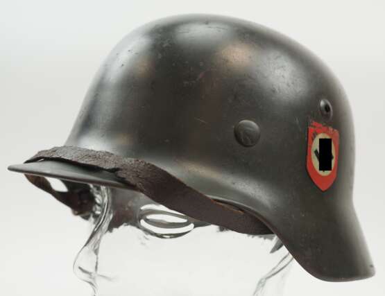 Waffen-SS: Stahlhelm M35 - Doppelemblem. - Foto 1