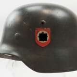 Waffen-SS: Stahlhelm M35 - Doppelemblem. - Foto 2
