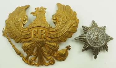 Preussen: Emblem für die Pickelhaube - 2 Exemplare.