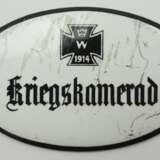 Deutsches Reich: Ehrenplakette "Kriegskamerad" (Pferd) für die Trense. - Foto 1
