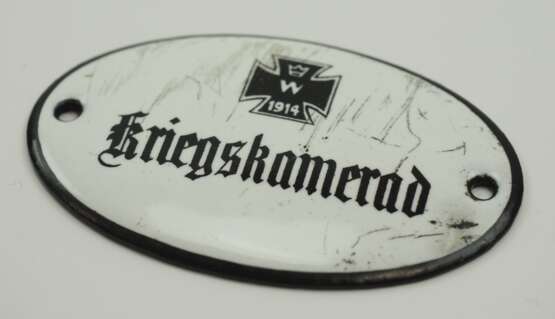 Deutsches Reich: Ehrenplakette "Kriegskamerad" (Pferd) für die Trense. - Foto 2