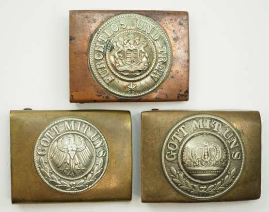 Deutsches Reich: Lot Koppelschlösser - 3 Exemplare. - фото 1