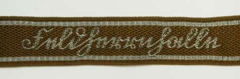 Wehrmacht: Ärmelband für Offiziere des Infanterie-Regiment Nr. 271 "Feldherrnhalle". - photo 1