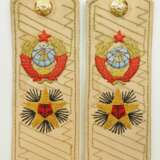 Sowjetunion: Admiral der Flotte der Sowjetunion, Paar Schulterstücke, für die Sommeruniform. - Foto 1