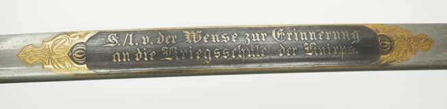 Hessen: Löwenkopfsäbel - Geschenksäbel Kriegsschule. - фото 1