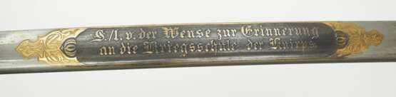 Hessen: Löwenkopfsäbel - Geschenksäbel Kriegsschule. - фото 1
