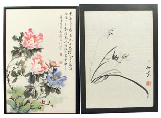 Zwei Malereien des Blumengenre - Foto 1