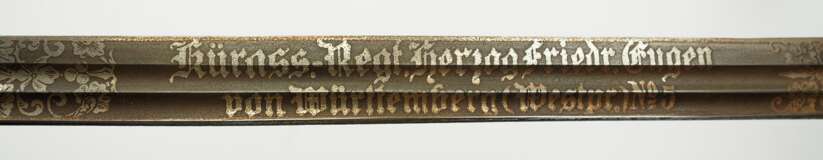 Preussen: Pallasch M1880, für Offiziere im Kürassier-Regiment „Herzog Friedrich Eugen von Württemberg“ (Westpreußisches) Nr. 5. - фото 1