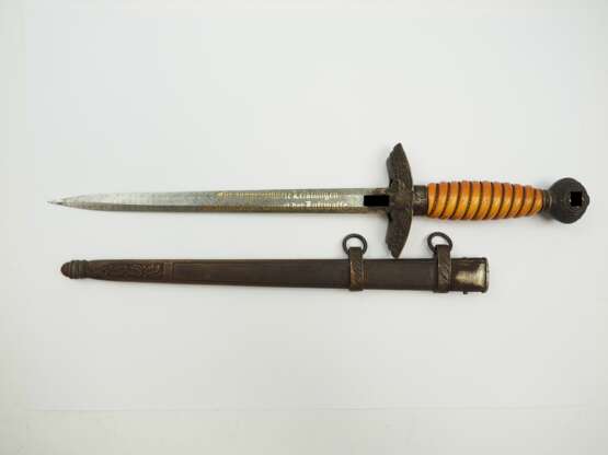 Luftwaffe: Geschenkdolch "Für ausgezeichnete Leistungen im technischen Dienst der Luftwaffe". - фото 4