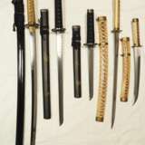 Japan: Katana und Wakizashi- 5 Exemplare. - photo 1