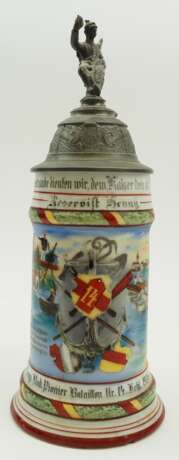 Baden: Reservistenkrug eines Reservisten im Badischen Pionier-Bataillon Nr.14 - Kehl 1906/08. - photo 1