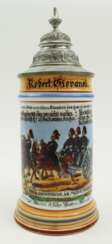 Bayern: Reservistenkrug eines Reservisten im Königlich Bayerischen 3. Feld-Artillerie-Regiment Königin Mutter - München 1895/97.