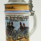 Bayern: Reservistenkrug eines Reservisten im Königlich Bayerischen 3. Feld-Artillerie-Regiment Königin Mutter - München 1895/97. - photo 2