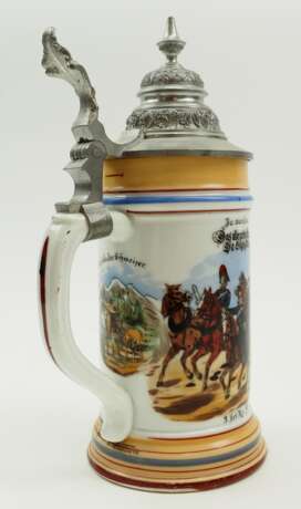 Bayern: Reservistenkrug eines Reservisten im Königlich Bayerischen 3. Feld-Artillerie-Regiment Königin Mutter - München 1895/97. - photo 3
