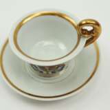 Carl Wilhelm & Co.: Patriotische Tasse und Untertasse des Hauses Mecklenburg-Schwerin. - photo 2