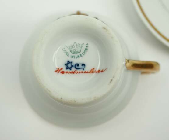Carl Wilhelm & Co.: Patriotische Tasse und Untertasse des Hauses Mecklenburg-Schwerin. - photo 3