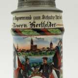 Württemberg: Reservistenkrug eines Reservisten der 4. Comp. 8. Württ. Inft. Rgt. Nr. 126 Großherzog Friedrich von Baden - Straßburg 1905/07. - Foto 1