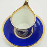 KPM: Patriotische Tasse des Vaterländischen Frauenverein, Provinzialverband Berlin, 1914, mit Untertasse. - Foto 3