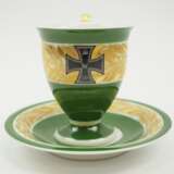 KPM: Patriotische EK Tasse, mit Untertasse. - Foto 1