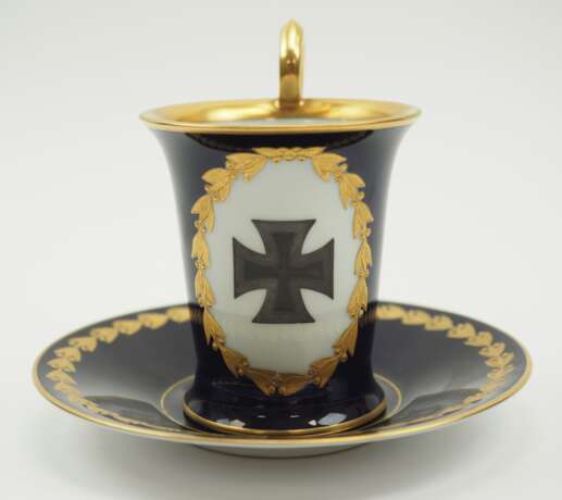 Rosenthal: Patriotische EK 1914 Tasse, mit Untertasse. - photo 1